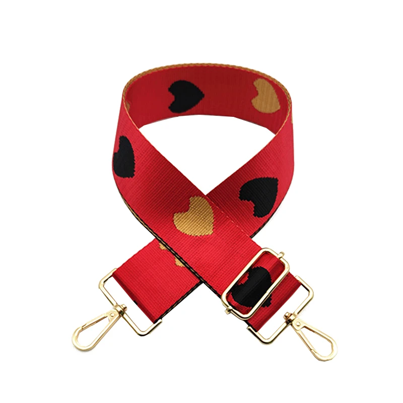 Ремешок для женской сумки в форме сердца широкий регулируемый саквояж на плечо