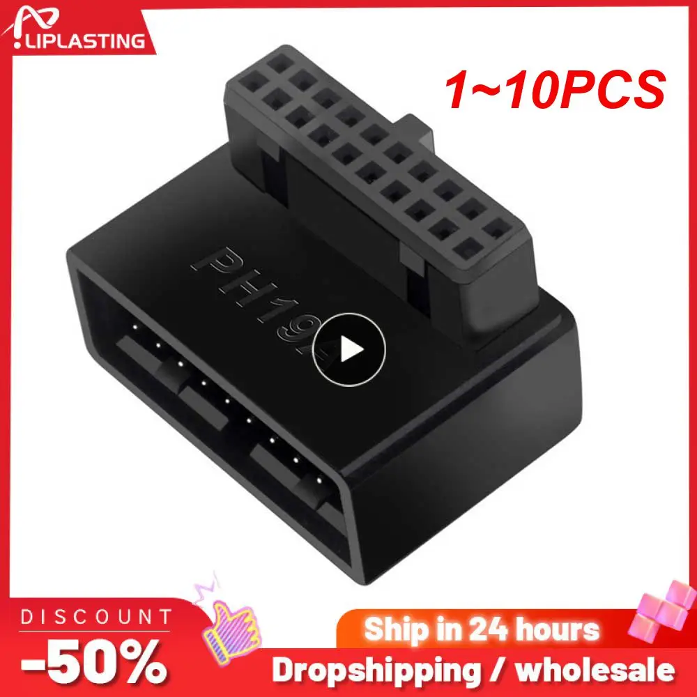 

1~10PCS Computer Motherboard Header Adapter USB 3.0 19P/20P 90 Degree Desktop Converter Desktop Computer Accessories
