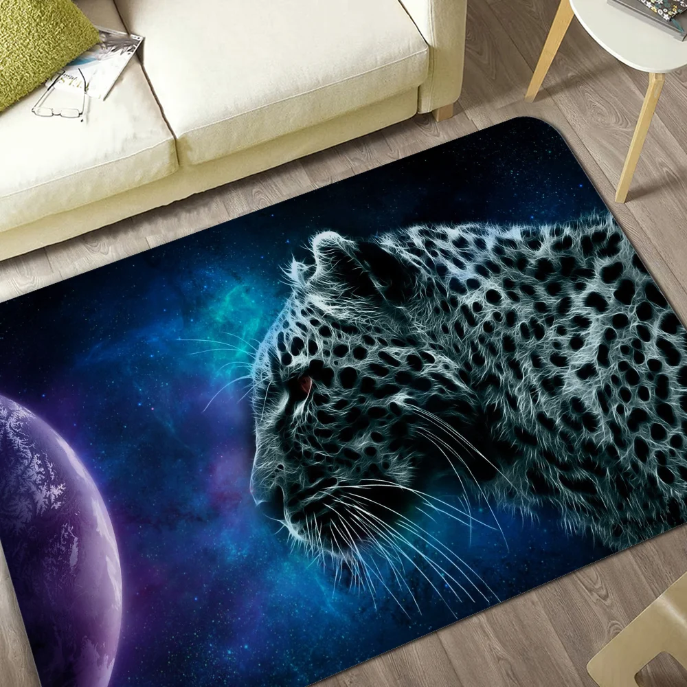 Коврик для двери с леопардовым принтом в скандинавском стиле домашний коврик