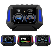 multi functions gps obd2 hud gauge digital speedometer on board computer head up display driving turbo speed alarm for all cars