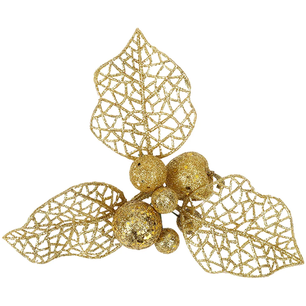 

10pcs Poinsettia Flower Poinsettia Flowers Decorative Xmas Garlands Flower Poinsettia Flower Artificial Decor for Christmas Tree