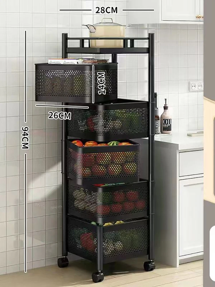 

Угловой поворотный металлический стеллаж для овощей