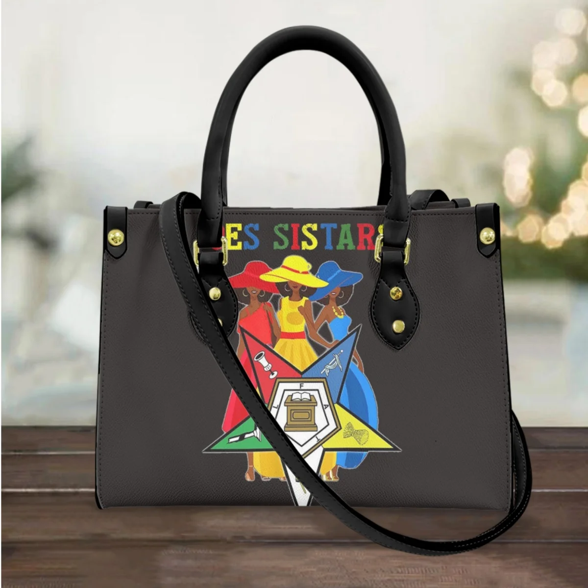 OES Sistars Order Of Eastern Print Fashion Top Handle Tote Bags for Women Party Trend Long Shoulder Strap Clutch Cross Body Bags