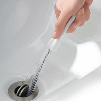 xiaomi 2pcslot youpin pipe dredge manual sewer tool anti clogging of hair cleaning brush cleaning rod spiral brush head