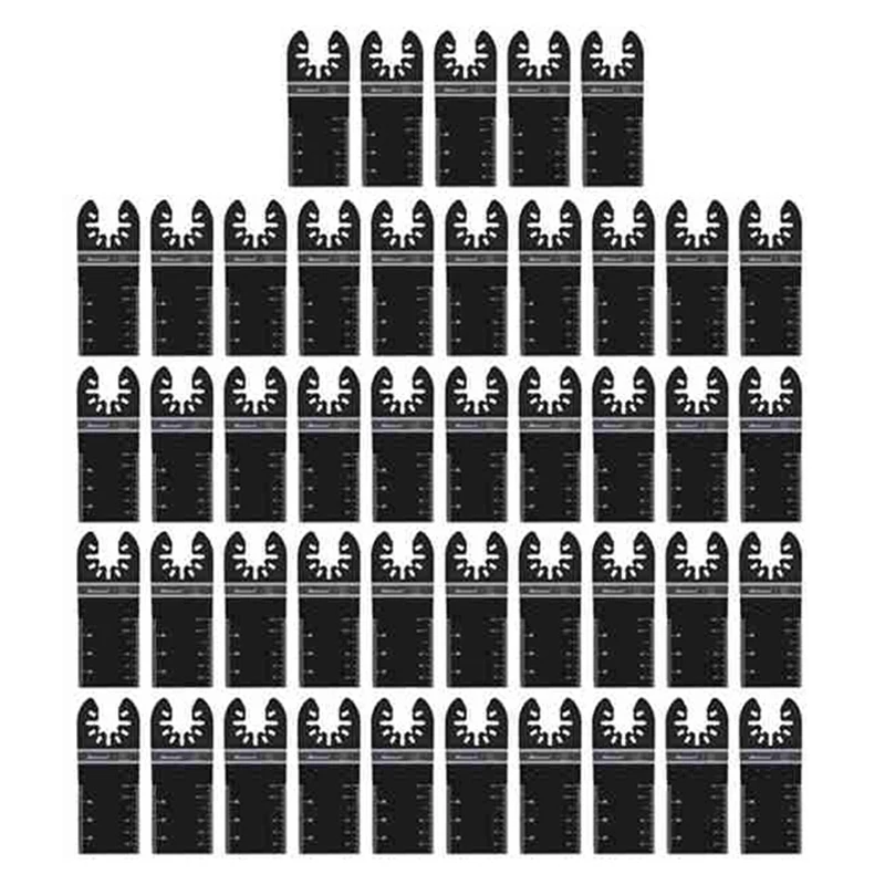 

45Pcs Wood Oscillating Tool Saw Blades, Universal Multitool Blades Kit, Quick Release Multi Tool Blades 34Mm