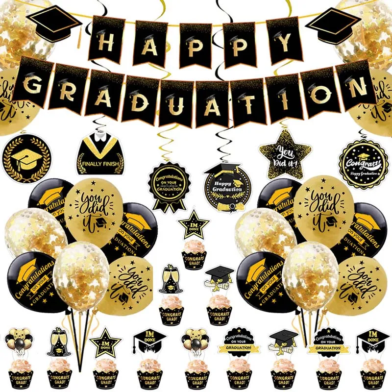 

Новинка 2022, набор воздушных шаров для окончания учебного сезона, алюминиевые шапочки для окончания учебного класса