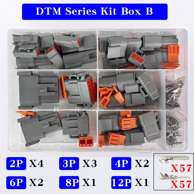1/5/10 коробок Deutsch DTM Series Kit Ремонтный ящик для инструментов DTM06-2/3/4/6/8/12S DTM04-2/3/4/6/8/12P