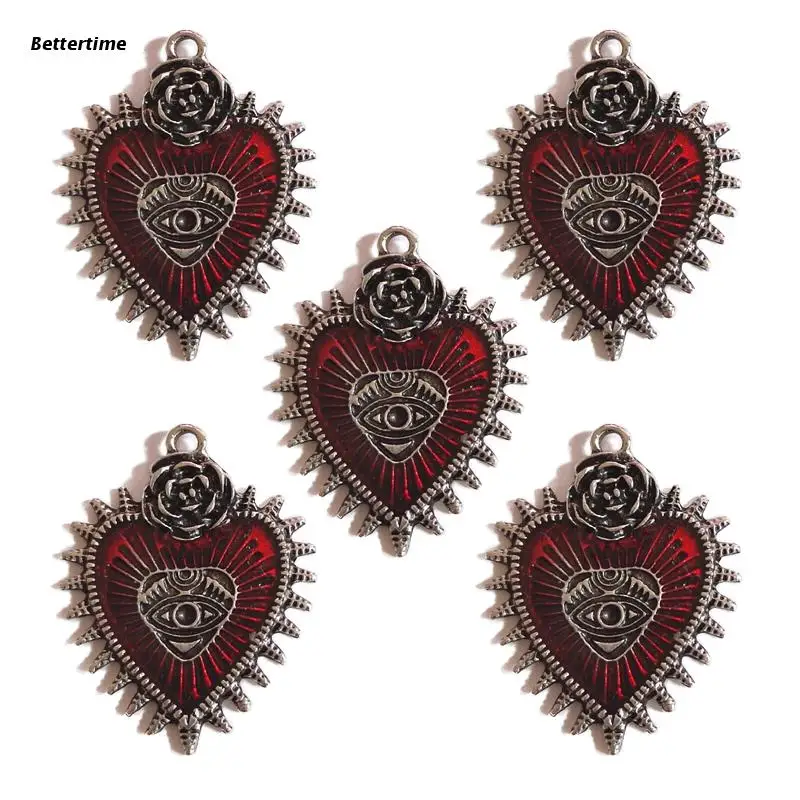 

B36D 5 шт./компл. подвеска в форме сердца, Крутое Изготовление ювелирных изделий для женщин и мужчин, Крутое ремесло «сделай сам»