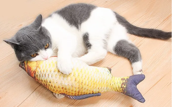 

Cat toy moving rechargeable plush fish