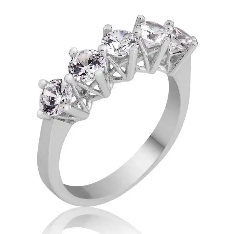 

Tevuli 925 пробы серебро 5 леди, кольцо, кольцо из нержавеющей стали