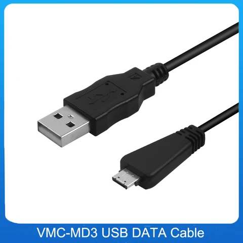 Кабель для зарядки USB, VMC-MD3, MD3, для Sony CyberShot DSC-WX5C, WX7, WX9, WX10, WX30, T99, W390, W380, W360, W350D, T110D, T110, T99DC, TX20, TX55