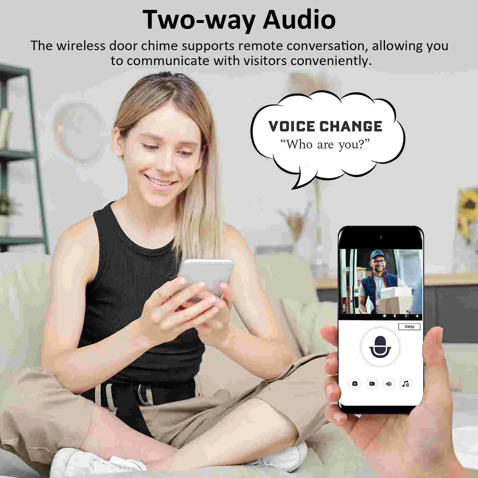 Умный дверной звонок беспроводная интеллектуальная визуальная камера