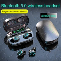 music touch bluetooth earphone support wireless charging ipx5 waterproof sport gaming sport headset smart breathing led light