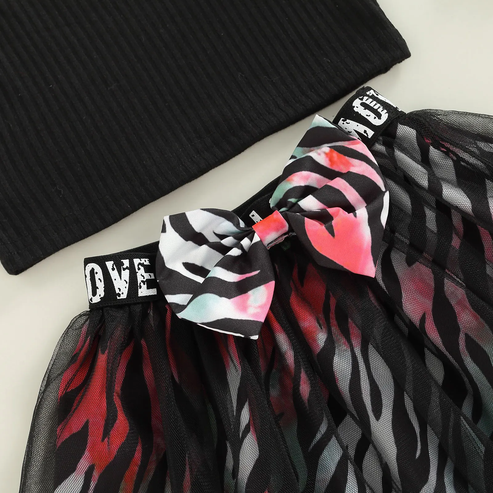 Летний повседневный костюм для маленьких девочек Citgeett вязаные топы на