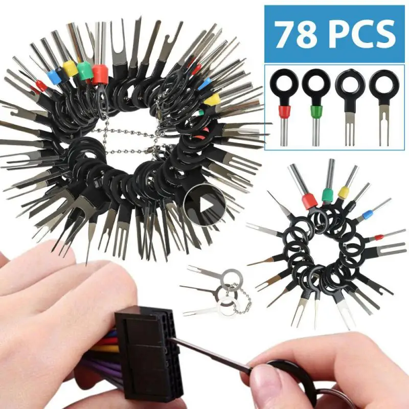 

Wire Terminal Removal Puller Tool Car Electrical Wiring Crimp Connector Pin Kit Wire Release Tool