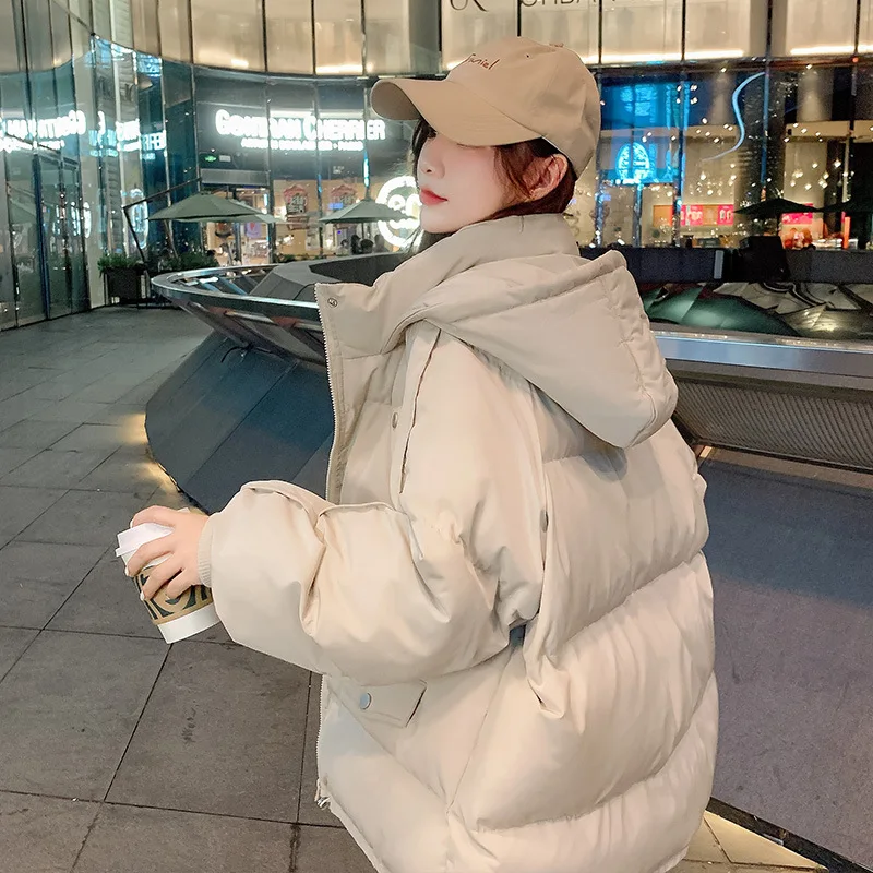 Bread coat Short down cotton coat Women's loose autumn and winter coat cotton jacket