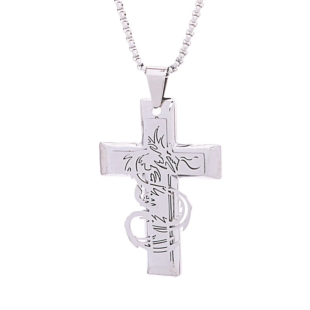 

Chain Pendant Snake Cable Link Crudefigaro Silverceltic Jesus Mens Crucifix Menchains