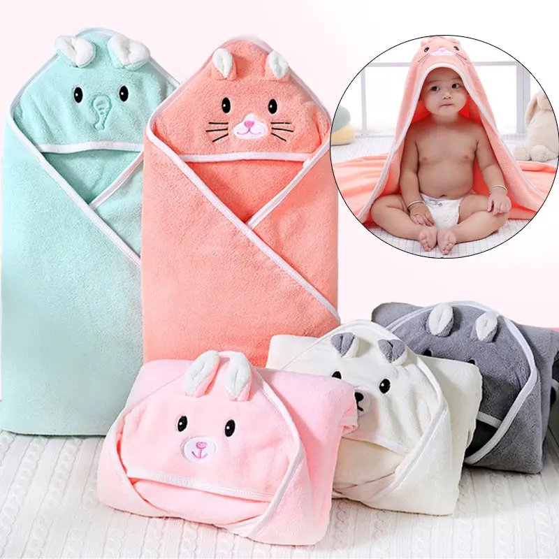 

Банный халат детский из кораллового флиса на возраст 0-3 года