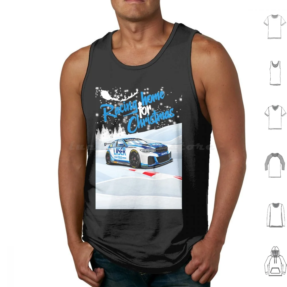 Домашние рождественские майки Hill Racing хлопковые топы с принтом для вождения