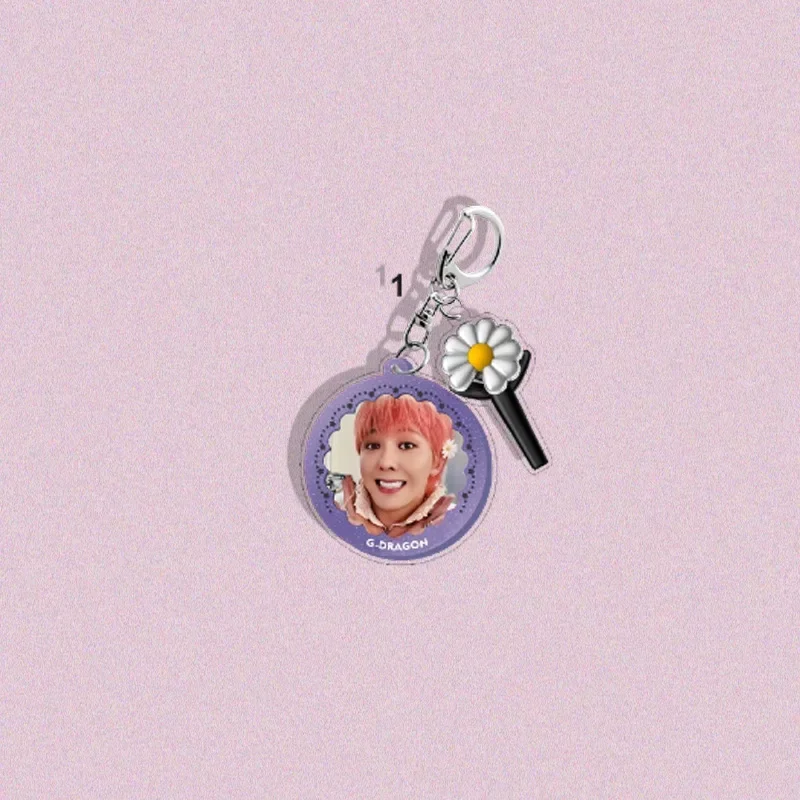 Фото Акриловый брелок Kpop Bigbang GDRAGON Lightstick Daisy UBERMENSCH Альбом Power TOO BAD GD Ювелирный брелок Веселый подарок Merchs №3