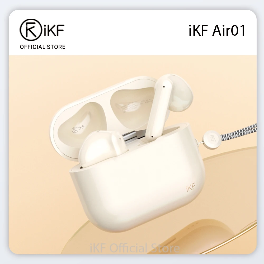 

iKF Air01 Bluetooth Wireless Earbuds AI Noise Cancellation HiFi Sound 30 Hrs Of Sustained Exercise and Playtime In-Ear Earphone