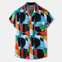 hawaiian shirt beach summer short sleeve mens shirts harajuku ethnic print vintage clothes men shirt casual shirts for men tops