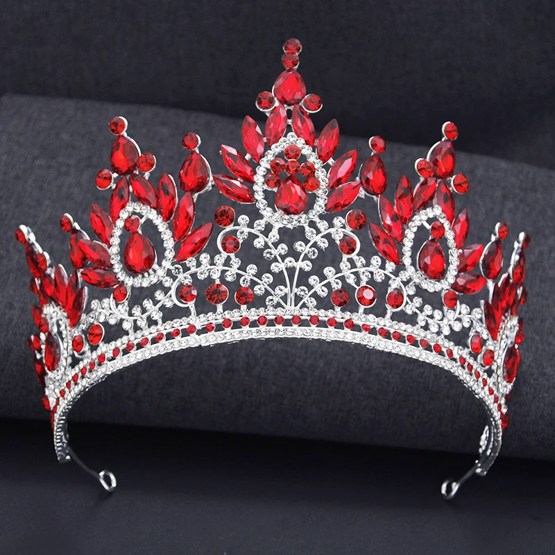 Корона в стиле барокко королевская королева тиары и короны зеленая диадема