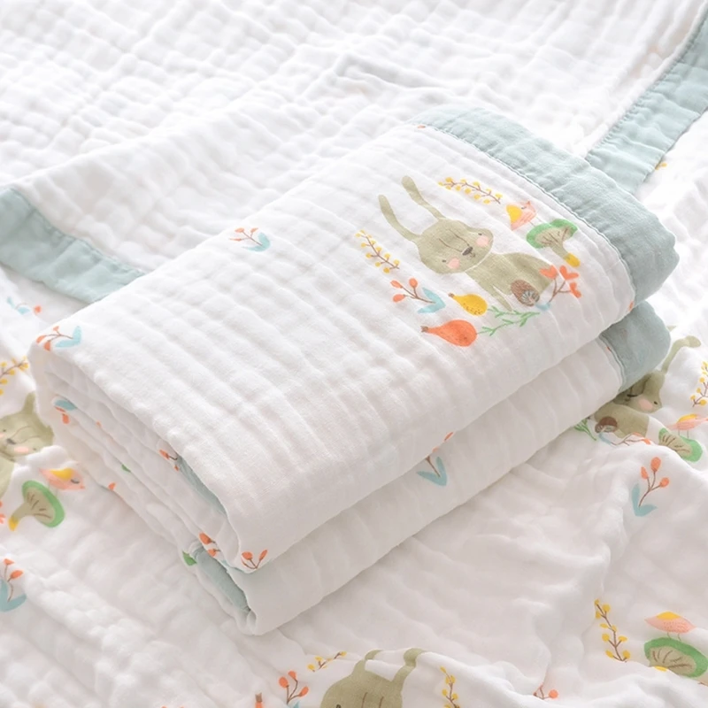 

Хлопковое Марлевое детское банное полотенце, 6 слоев, супермягкое полотенце для малышей