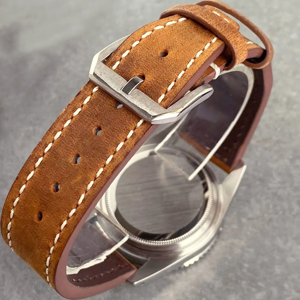 Tandorio 38 мм NH34A 20ATM Водонепроницаемые NH34 GMT Часы для дайвинга с автоматическим