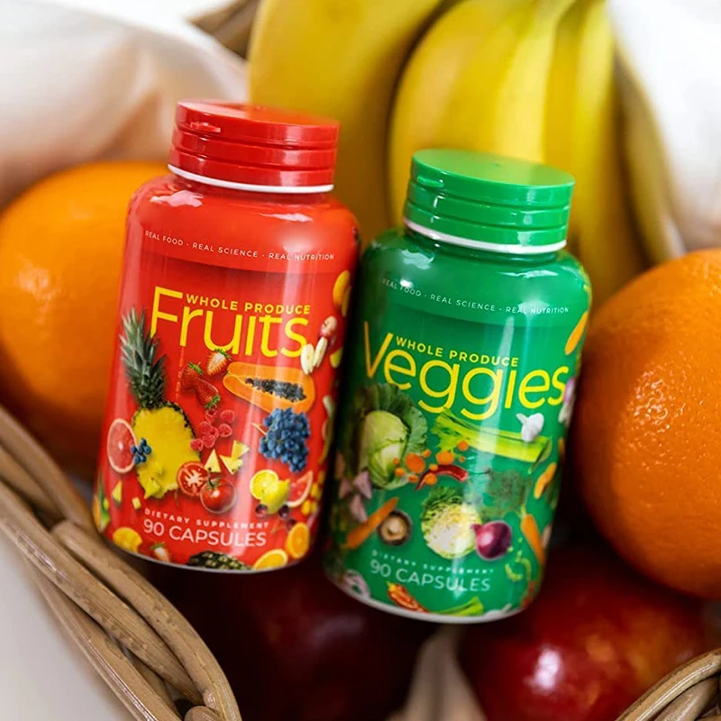 

fruit and vegetable capsules Vitamin supplements Vegetarianism help boost immunity improve gastrointestinal function health food