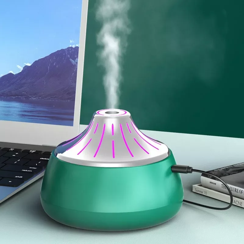

Air Humidifier Essential Aroma Oil Diffuser Usb Home Office Desktop Sprayer Mute Humidifiers Mist with LED Night Lamp