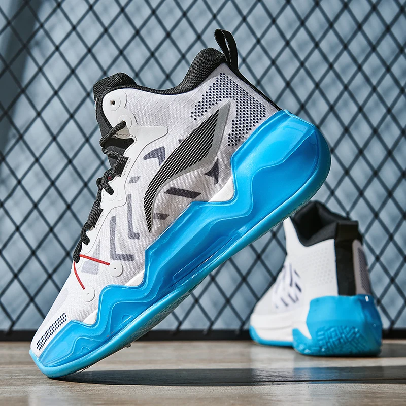 

2022 New Basketball Shoes for Man Fashion Basketball Sneakers Comfortable Men High-top Sneakers Athletics Mandarin Duck Shoes