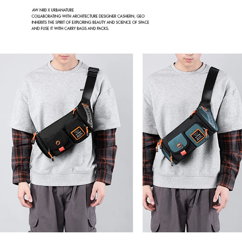 Mini City Bag Purse Men Wallet Running Gym Fitness Waist Chest Fanny Pack Nature Hike Sport Cross Weekend Shoulder Phone Bag