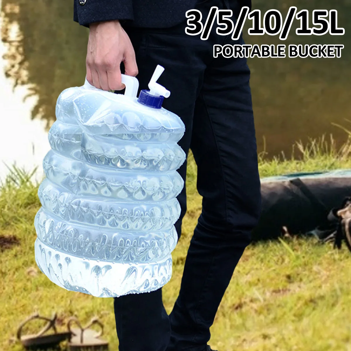 

Collapsible Water Container with Spigot Collapsible Water Storage Container Safe Foldable Water Container Portable Large