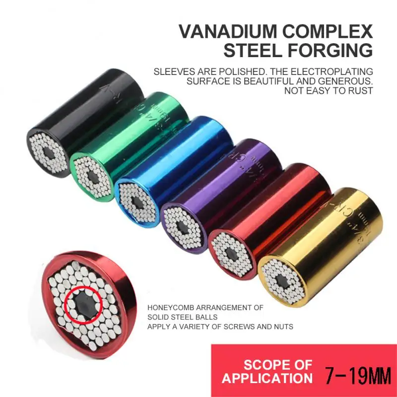 Универсальный торцевой ключ набор динамометрических головок трещотка