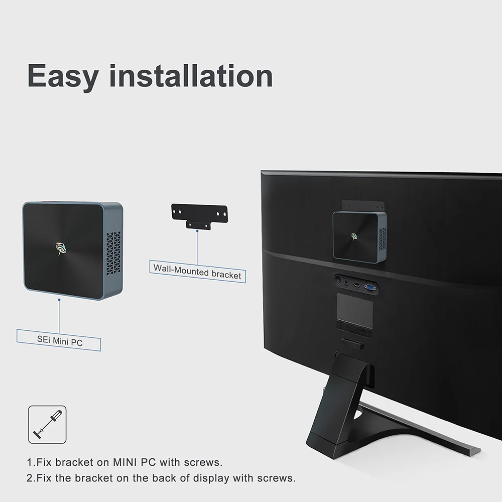 Beelink SEi 8 мини-ПК Intel Core i3 8109U 8-го поколения Windows 11 Pro Wifi5 DDR4 ГБ SSD 256 4K Двойной HD 1000 м