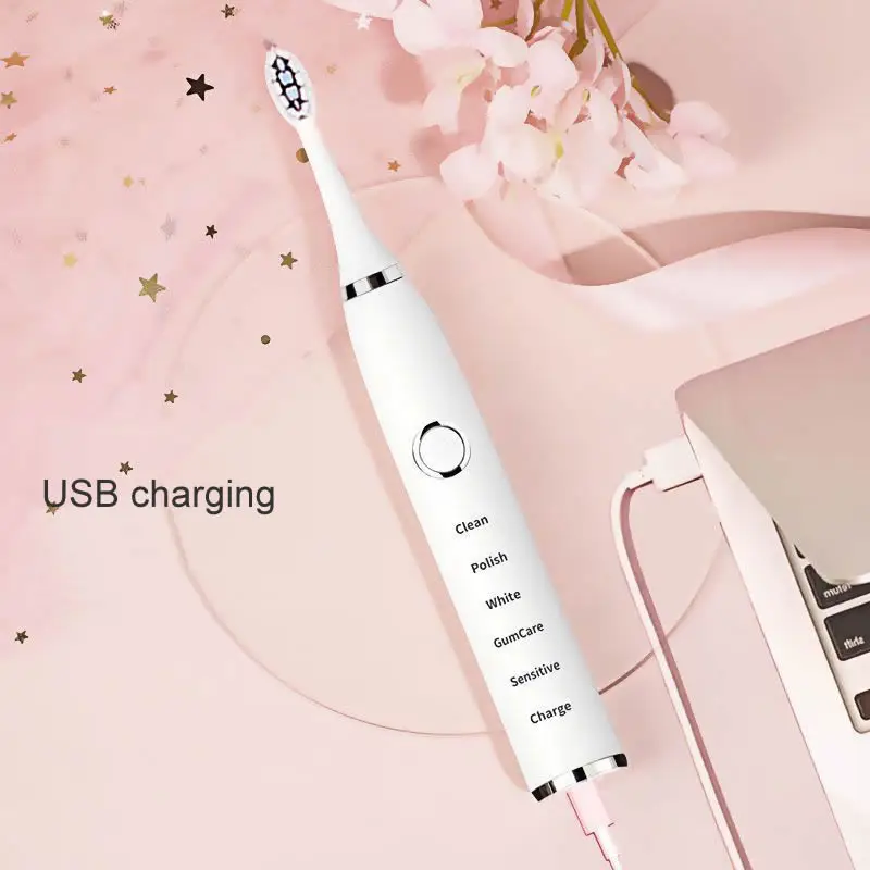 

Электрическая зубная щетка Gollinio XP7, быстрая зарядка от USB, сменная Водонепроницаемая насадка, 24 часа в сутки