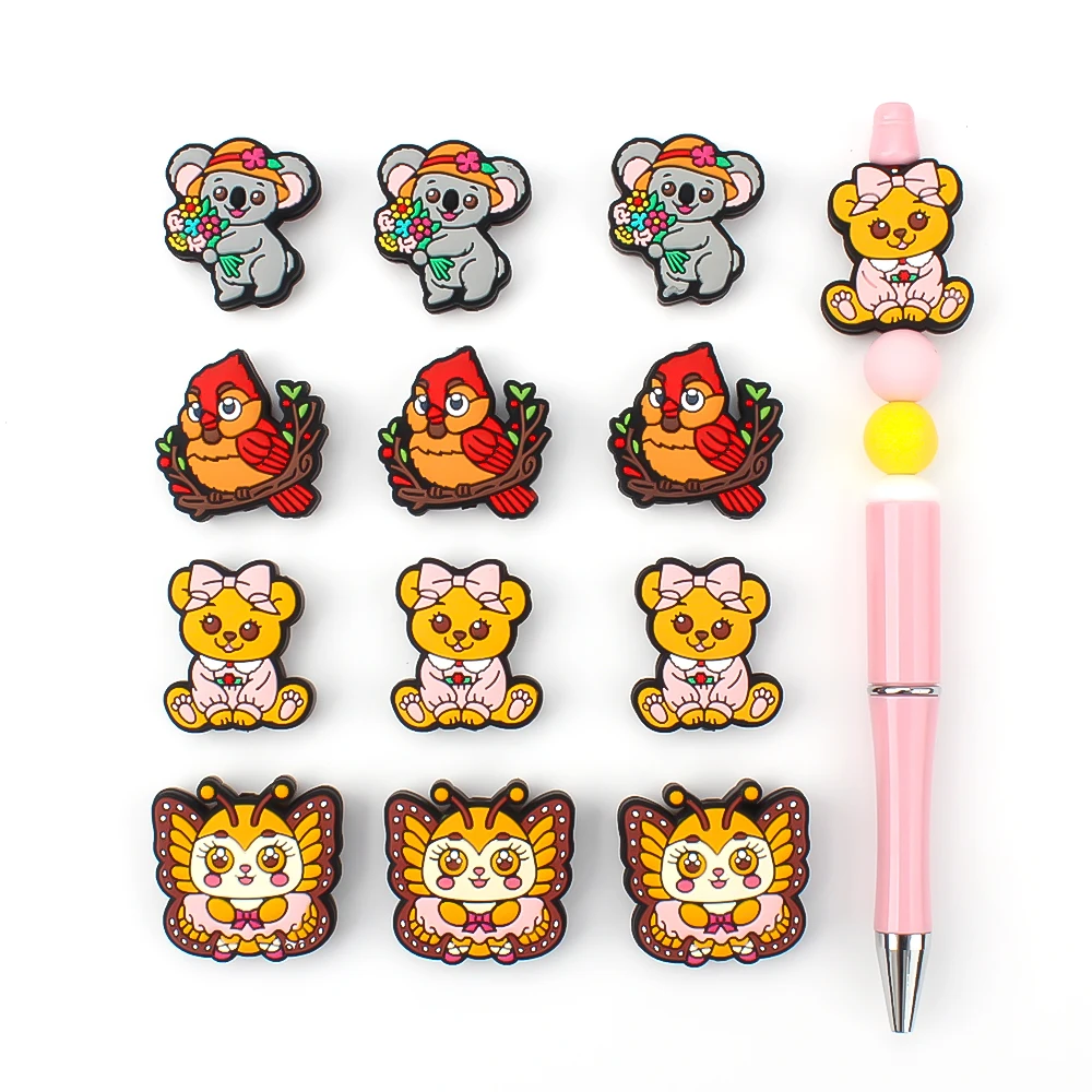 5/10pcs Новые Силиконовые Бусины Животные Форма Фокусные Для Ювелирные Изделия DIY