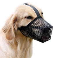 dog muzzle soft mesh covered muzzles for small medium large dogs poisoned bait protection muzzle with adjustable straps