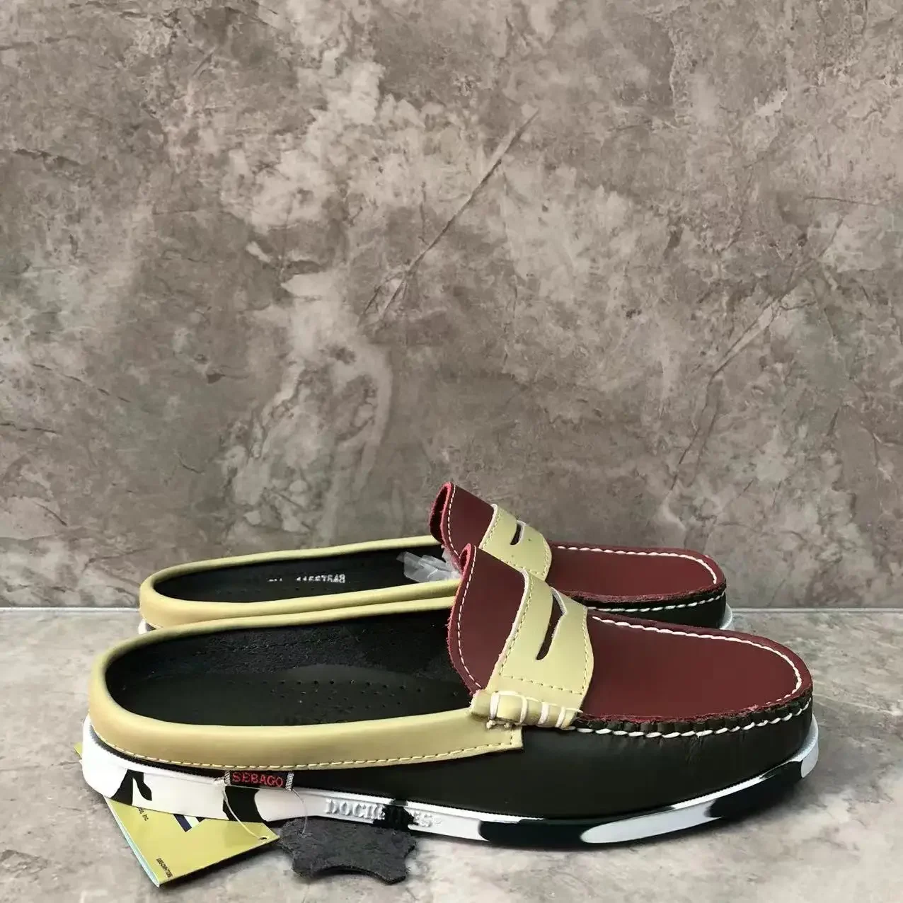 Мужские Аутентичные туфли Docksides кожаные топ-сайдеры премиум-класса на шнуровке с