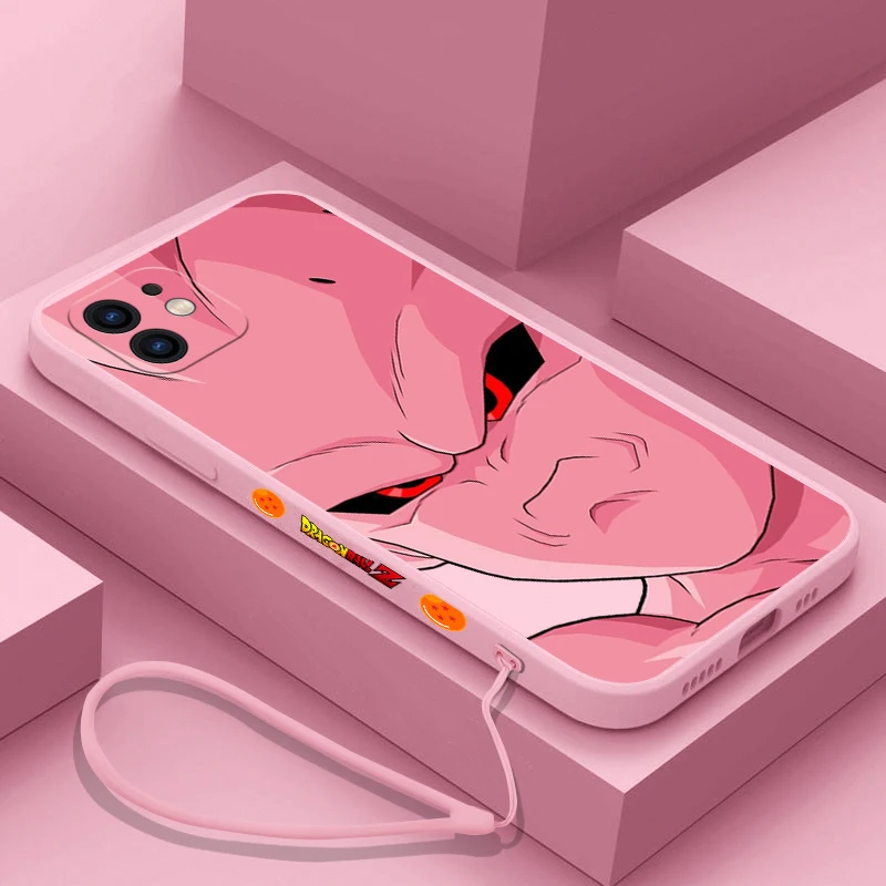 

Majin Buu Cell Frieza Dragon Ball Z Phone Case For iPhone 14 13 12 11 Pro Max Mini X XR XS MAX Plus Liquid Silicone Cover