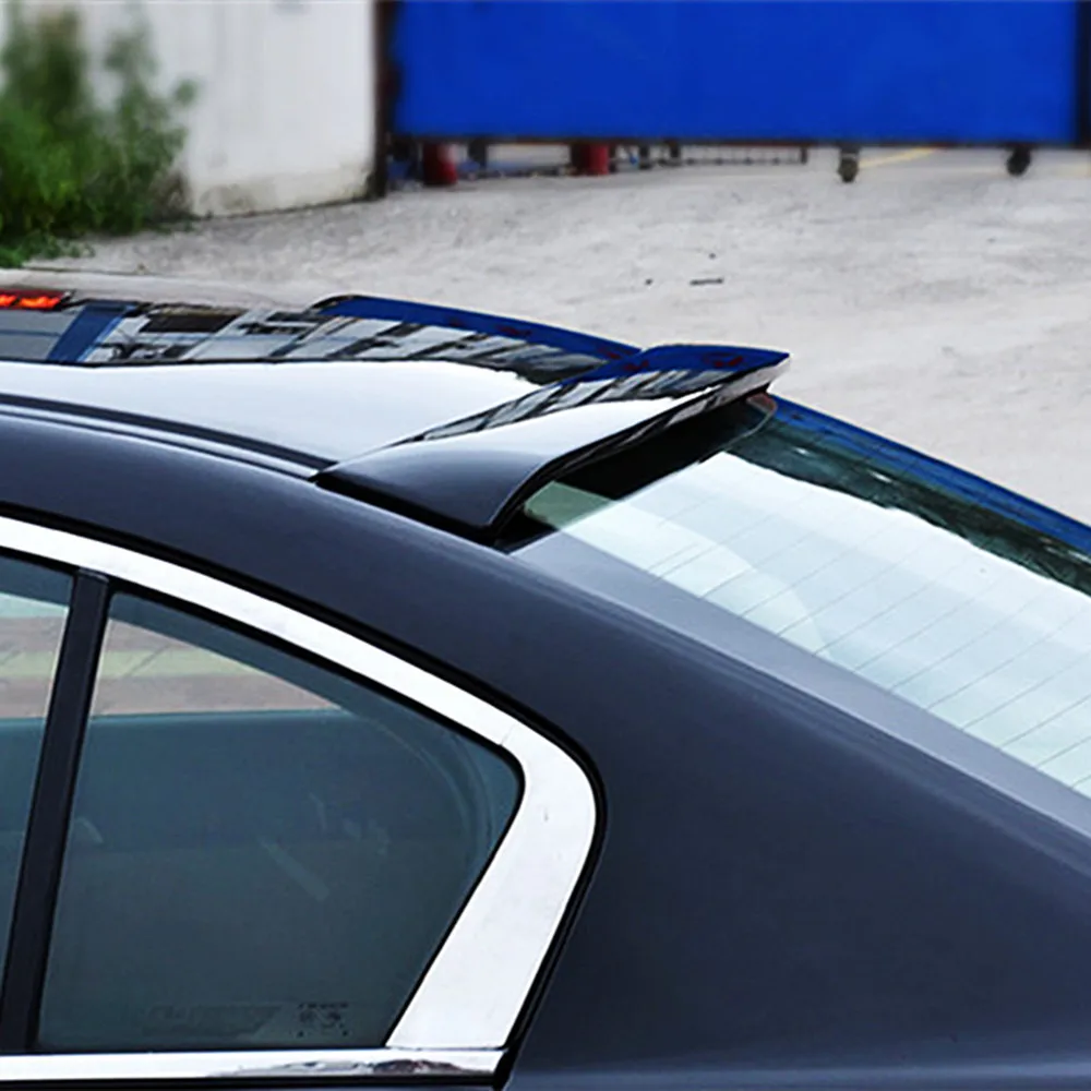 Фото Для Honda Accord 8-го поколения 2008 09 10 11 12 13, заднее окно, крыша багажника, спойлер, крылья автомобиля, черный карбон, внешние аксессуары, часть №3