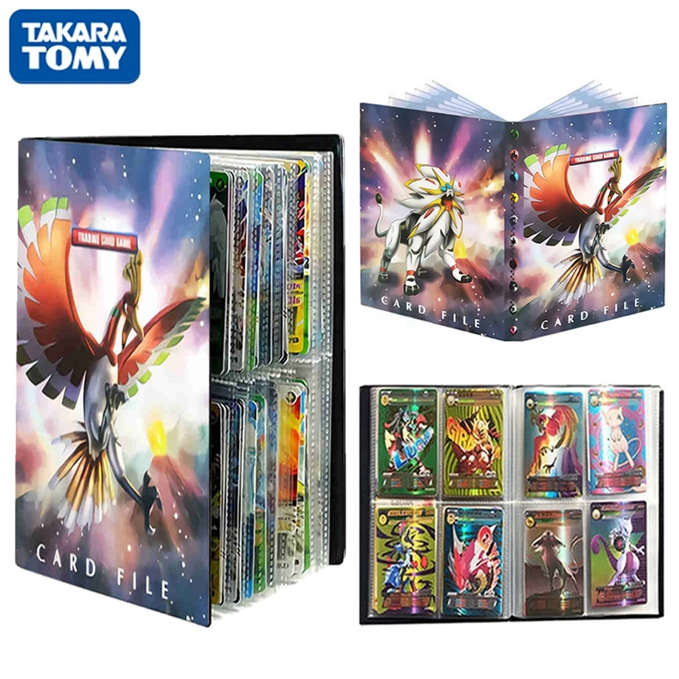 

TAKARA TOMY 240Pcs Pokemon Cards Album Book Cool Cartoon Anime Ho-Oh Collection Folder VMAX GX EX Game Card Holder Kid Toys Gift