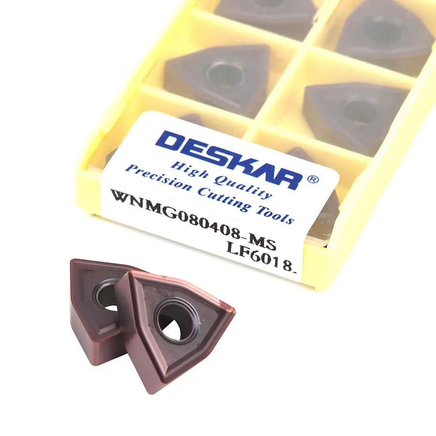 WNMG080404-MS LF6018 WNMG080408-MS LF6018 Токарный станок с числовым программным управлением Твердосплавные вставки Внешние токарные лезвия Режущие инструменты Материал