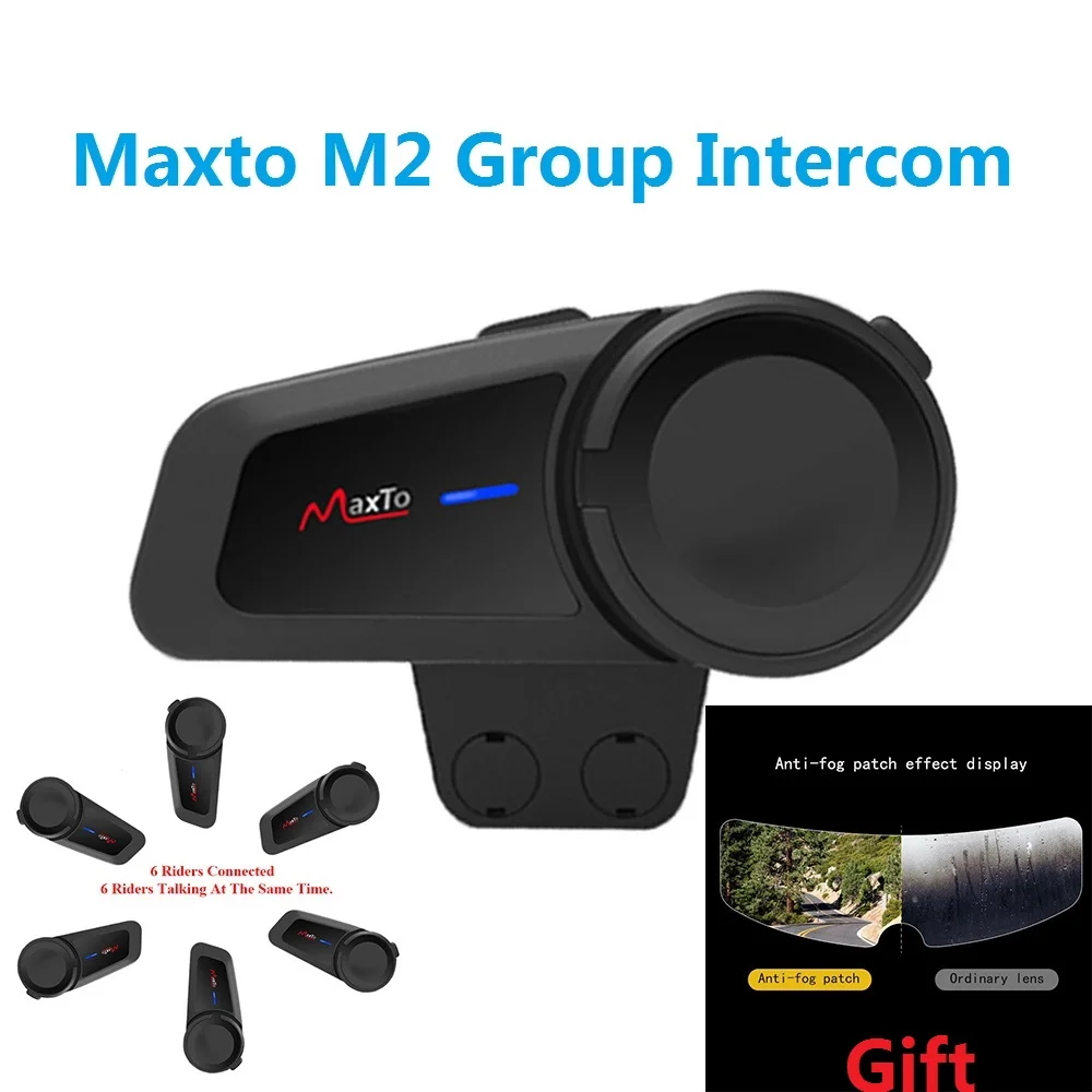 Мотоциклетный шлем Maxto M2 6 водителей 1000 м Bluetooth 5 0 FM MP3 |