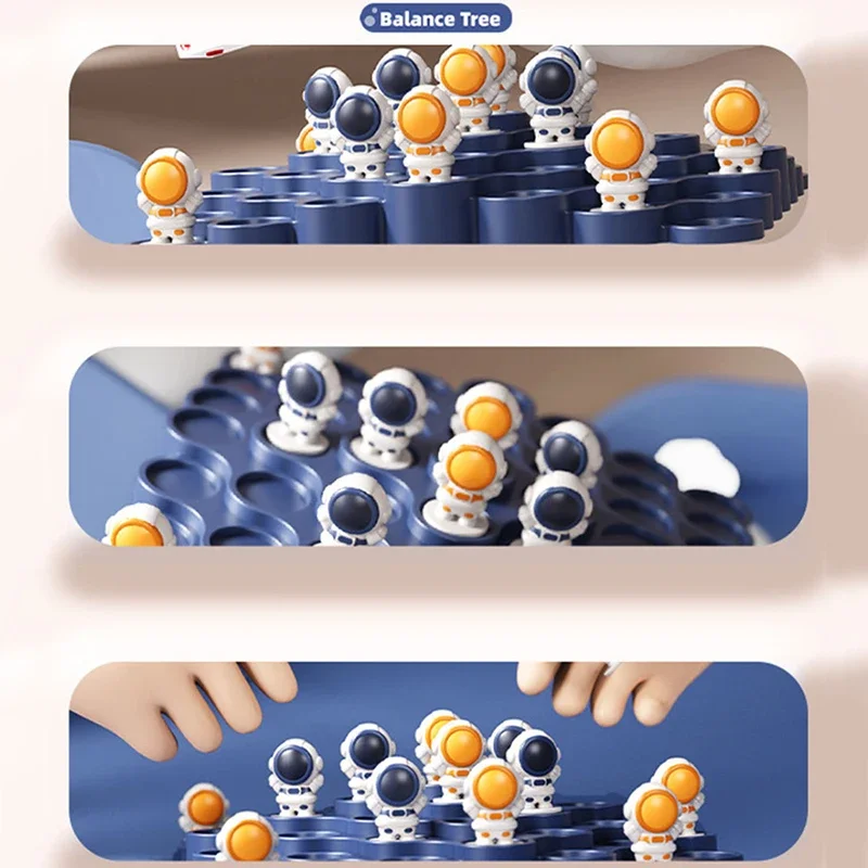 Детская настольная игра балансирующее дерево астронавты лягушка балансирующая