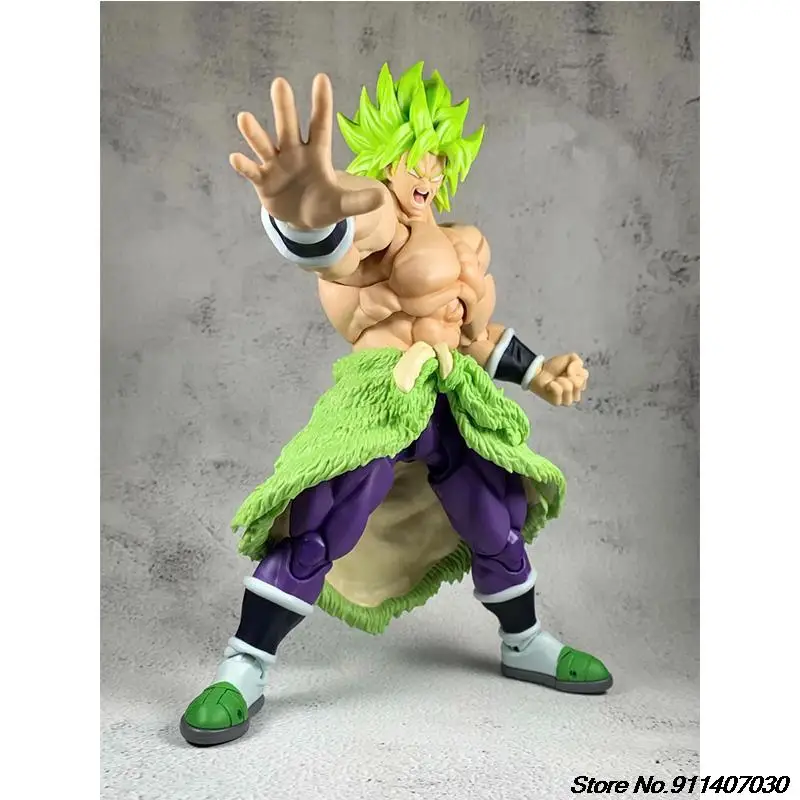 

Bandai Драконий жемчуг злый Broly shкомпарт зеленые волосы два стиля темные драки Broly экшн-фигурки модели игрушки книжная полка орнамент