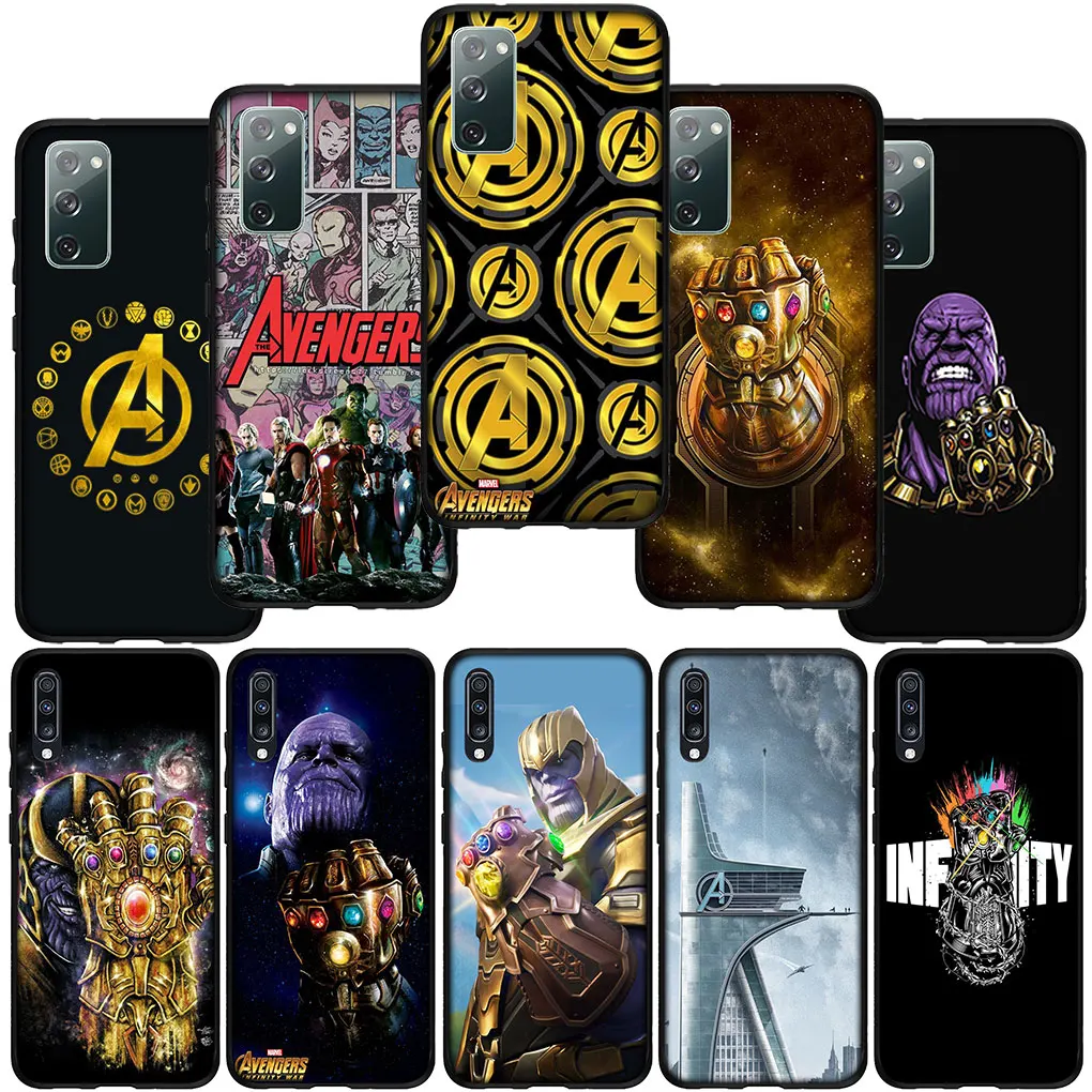 Чехол для телефона Avengers Endgame Marvel Thanos Samsung Galaxy Note 20 Ultra 10 S10 Lite S9 Plus A71 A70 A02S A11 A6