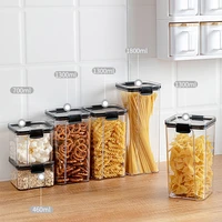 food storage kitchen container plastic box jars food storage container kitchen keep fresh box transparent canister with lid home
