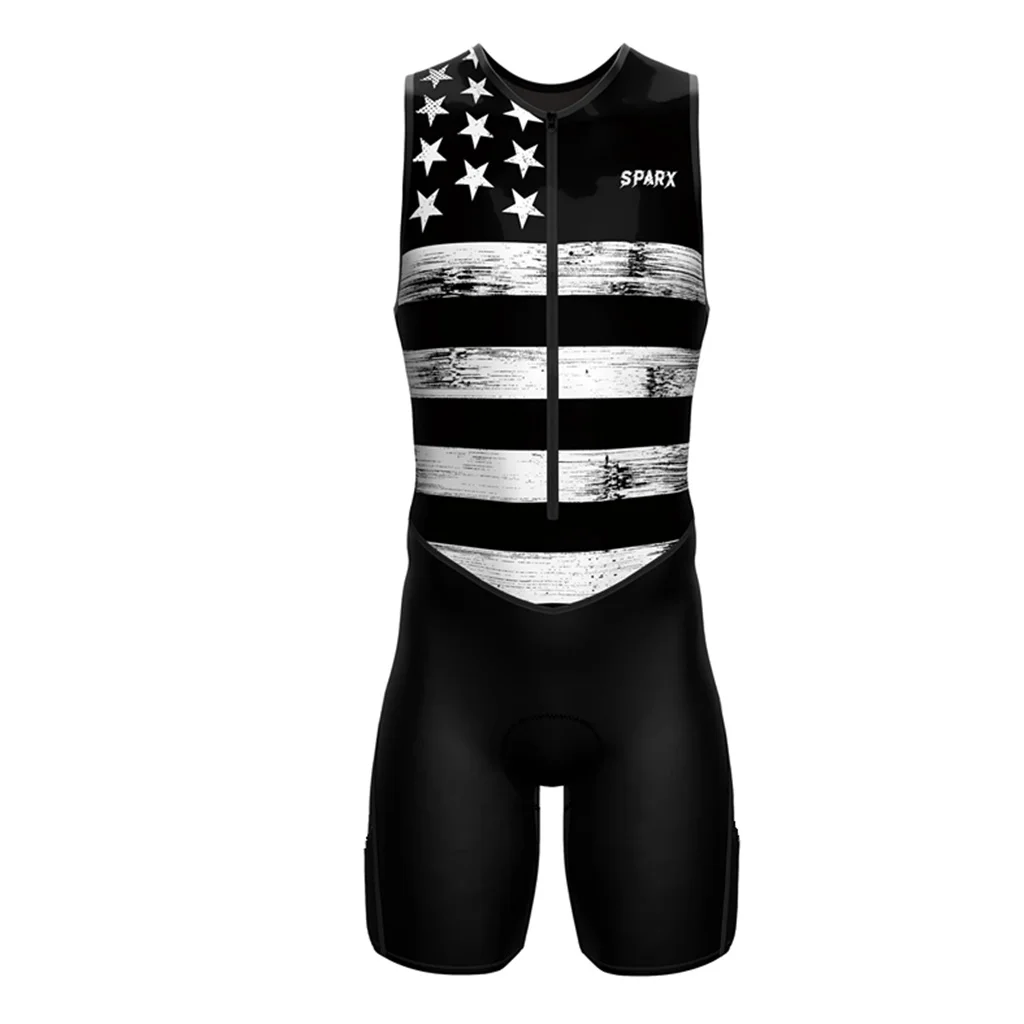 

Sparx Sports Jumpsuit Triathlon Skinsuit Men Cycling Set Little Monkey Clothing Swimming Running Dress MTB Bike Bodysuit Trisuit